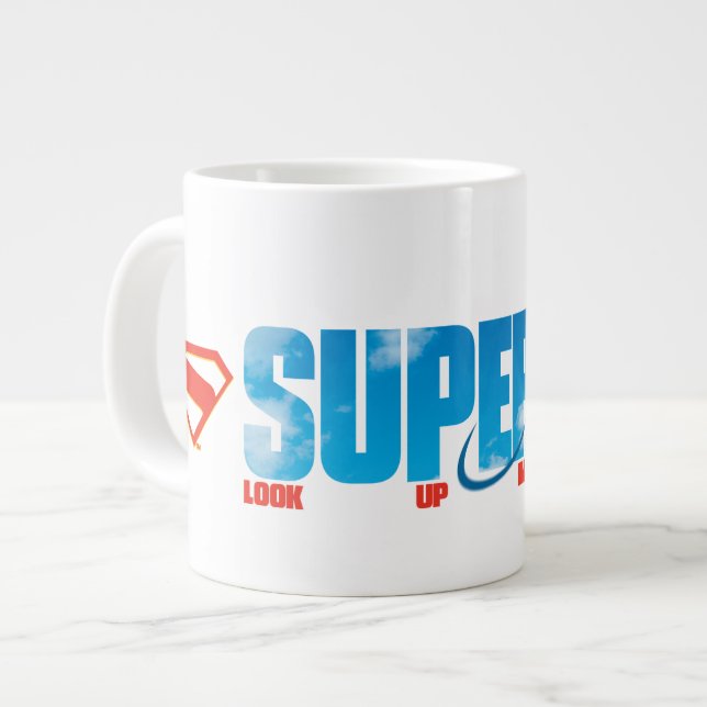 Caneca De Café Grande Silhouette Superman Skybound (Frente Esquerda)