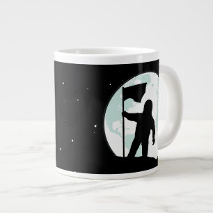 Caneca De Café Grande Silhueta Astronauta