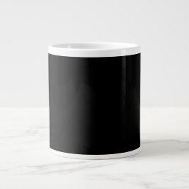 Caneca De Café Grande Silhueta de Gato Preto Minimalista