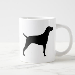 Caneca De Café Grande Silhuetas da Raça de Cachorro Vizsla