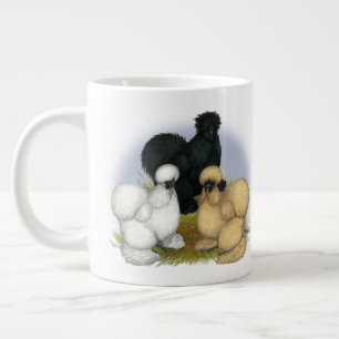 Caneca De Café Grande Silkie Trio