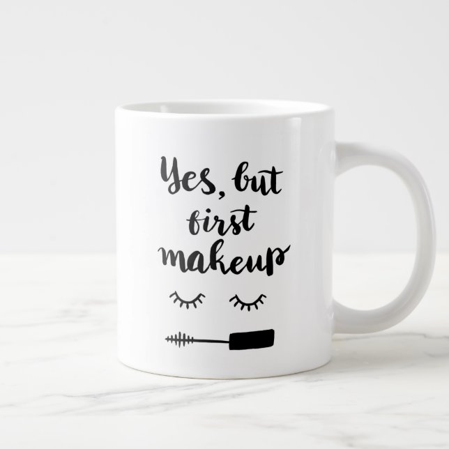 Caneca De Café Grande Sim, mas primeira maquiagem (Direita)