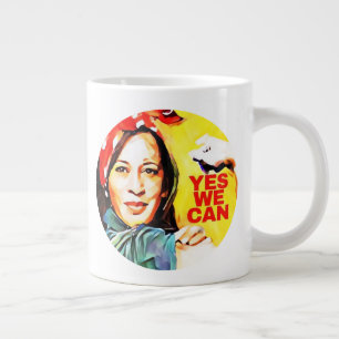 Caneca De Café Grande Sim Podemos - Eleições 2024 De Kamala Harris