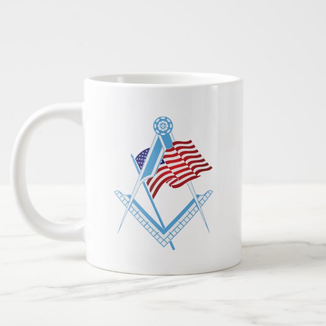Caneca De Café Grande Símbolo de liberdade dos EUA (Esquerda)