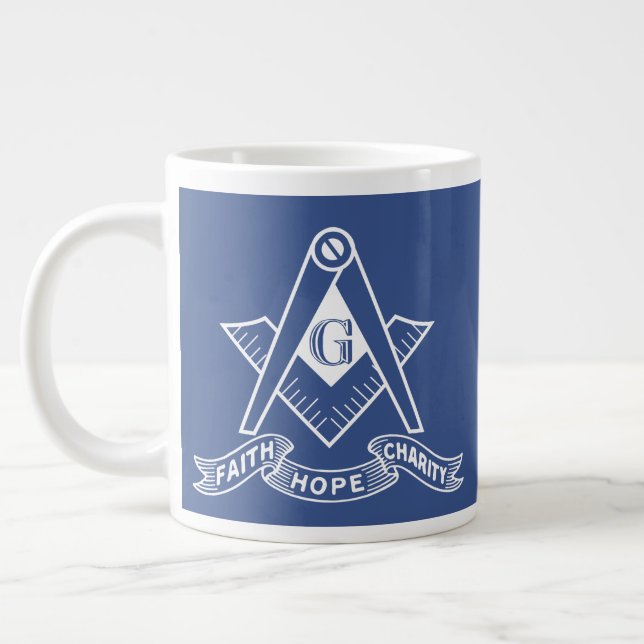 Caneca De Café Grande Símbolo de maçonaria (Esquerda)