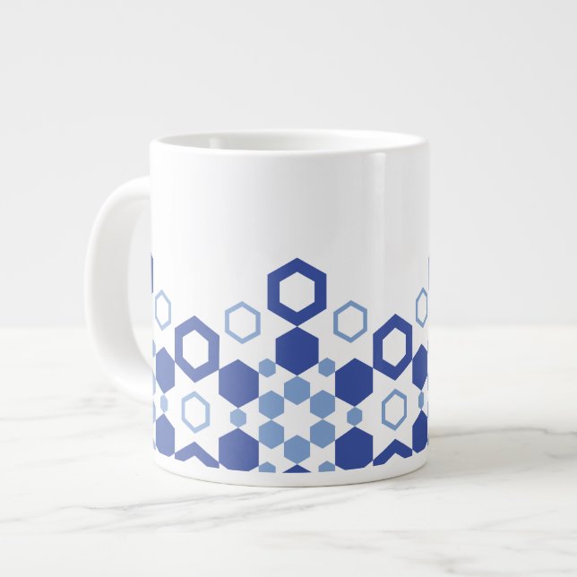 Caneca De Café Grande Simetria de fosco (Frente Esquerda)