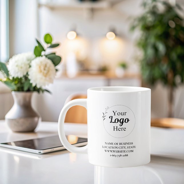 Caneca De Café Grande Simples profissional de Logotipo moderno (Criador carregado)