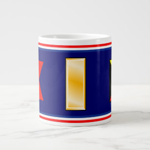 Caneca De Café Grande Sinal Sinal Bravo Zulu Sinalizador Mug USCG