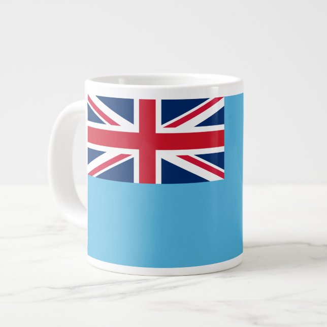 Caneca De Café Grande Sinalizador Fijian (Frente Esquerda)