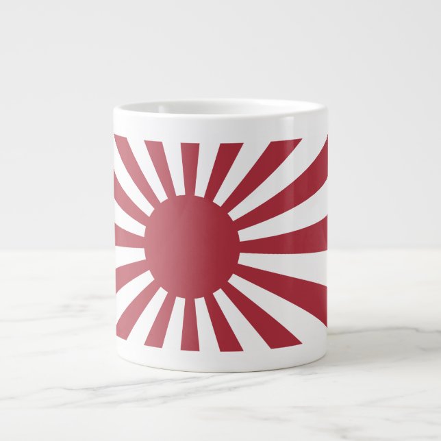 Caneca De Café Grande Sinalizador Sun Imperial de Ascensão do Japão, Edo (Frente)
