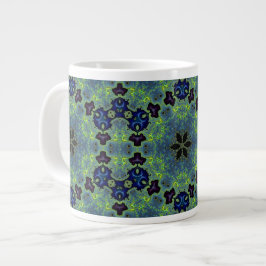 Caneca De Café Grande Sinfonia Fractal Radiante