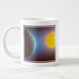 Caneca De Café Grande Sistema Kepler-10 Star.