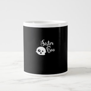 Caneca De Café Grande Sister Boo Halloween