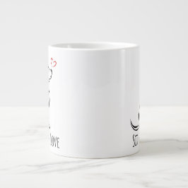 Caneca De Café Grande Sit-Stay-Love Labrador