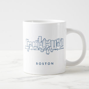 Caneca De Café Grande Skyline Boston