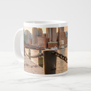 Caneca De Café Grande Skyline do Distrito Financeiro de Boston
