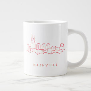 Caneca De Café Grande Skyline Nashville