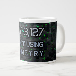 Caneca De Café Grande SlipperyJoe não está usando a geometria interligan