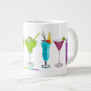 Caneca De Café Grande SlipperyJoe's aplaude coquetéis alcoólicos LGBTQIA
