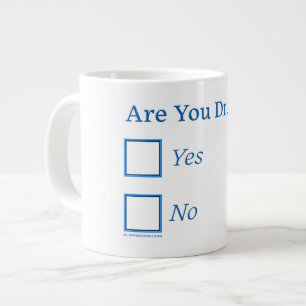 Caneca De Café Grande SlipperyJoe's você está bêbado humorístico ligeira
