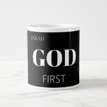 Slogan de Fé Moderno e Negrito Deus Primeiro