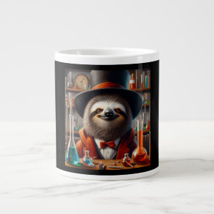 Caneca De Café Grande Sloth Mad Scientist
