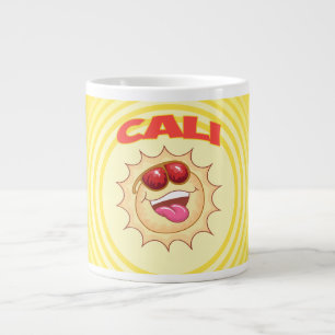 Caneca De Café Grande Smiling Brilhante Cali Sun