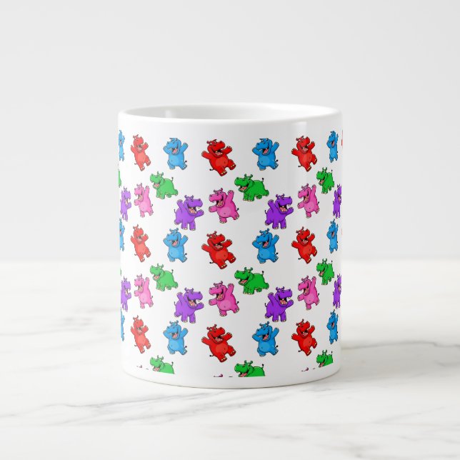 Caneca De Café Grande Smiling Hippo Collection (Frente)