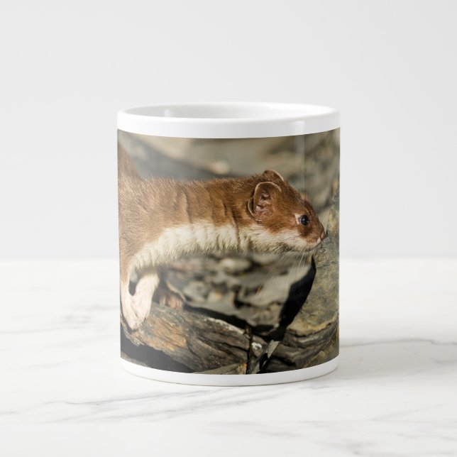 Caneca De Café Grande Sniffing Weasel (Frente)