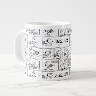 Caneca De Café Grande Snoopy Plays Tênis
