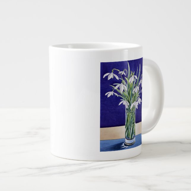 Caneca De Café Grande Snowdrops (Frente Esquerda)