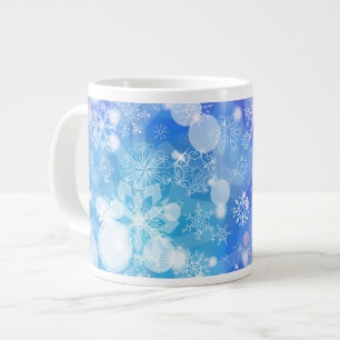 Caneca De Café Grande Snowflake Fantasy