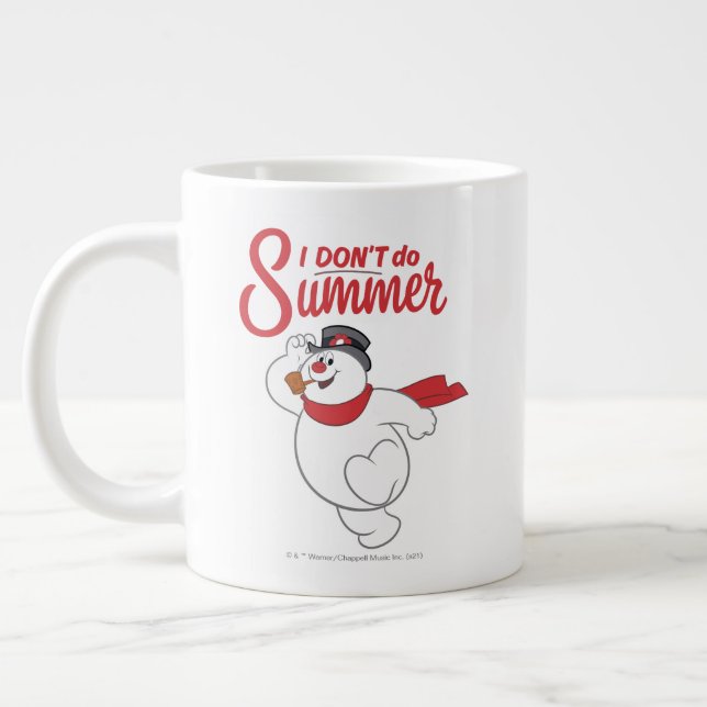 Caneca De Café Grande Snowman™ congelado | Eu não faço verão (Esquerda)