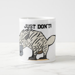 Caneca De Café Grande Só não faça Hyena Mug