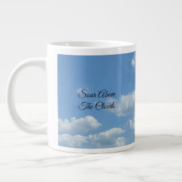 Caneca De Café Grande Soar Acima Das Nuvens Especialmente A Mug De Café