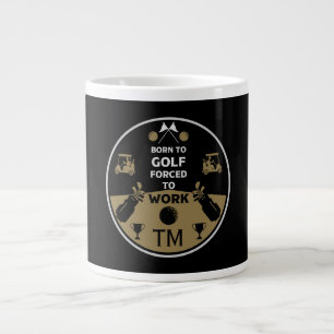 Caneca De Café Grande Sobre o Morro do Golfer de Aniversário