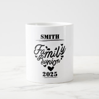 Caneca De Café Grande [Sobrenome] Reunião Familiar - [Ano]