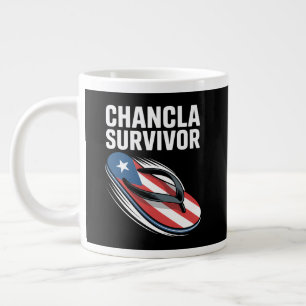 Caneca De Café Grande Sobrevivente de Chancla Piada Espanhola Divertida