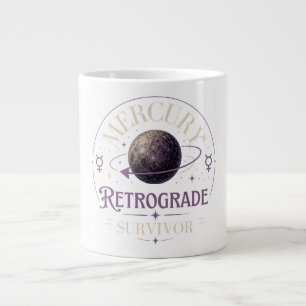 Caneca De Café Grande Sobrevivente de Mercúrio Retrógrado