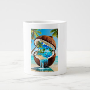 Caneca De Café Grande Sol de coco