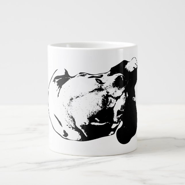 Caneca De Café Grande Solicitado com amor (Frente)