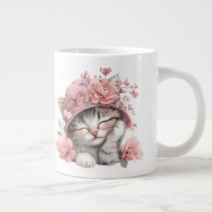 Caneca De Café Grande Soneca de Gato