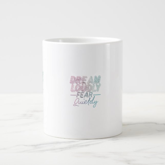 Caneca De Café Grande Sonhe alto (Frente)