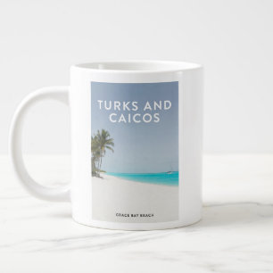 Caneca De Café Grande Sonho de Grace Bay nas Ilhas Turcas e Caicos
