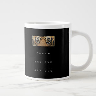 Caneca De Café Grande Sonho Modelo de Cota de Sucesso de Tigre Motivacio