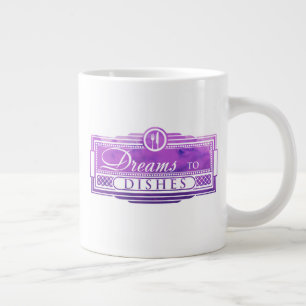Caneca De Café Grande Sonhos grandes para pratos mug