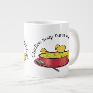 Caneca De Café Grande Sopa De Frango Cura Qualquer Coisa Especialmente M