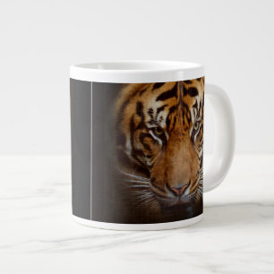 Caneca De Café Grande Sopa Jumbo Selvagem De Rosto Tiger ou Xarope De Ca