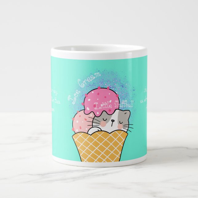 Caneca De Café Grande Sorvete e pequena bolinha (Frente)