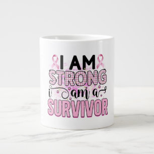 Caneca De Café Grande Sou forte, sou um sobrevivente